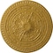 Ekena Millwork Naple Ceiling Medallion (Fits Canopies up to 3 3/8"), 37 1/2"OD x 3 3/8"P, Iridescent Gold CM37NAIGS - alternate 1